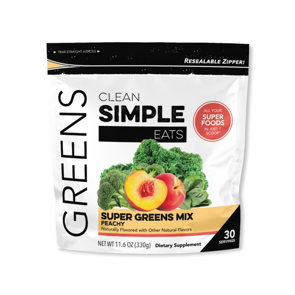 Clean Simple Eats Greens: Peachy Greens Mix (30 Servings)