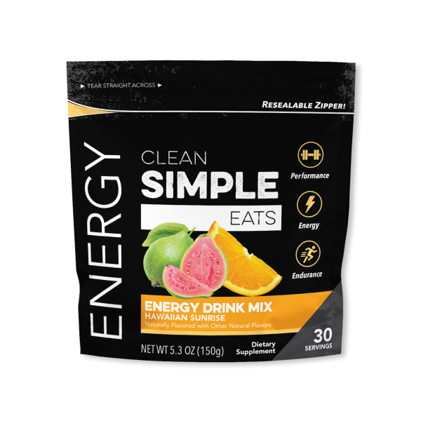 Clean Simple Eats Energy: Hawaiian Sunrise Energy Drink Mix (30 Serving Bag)