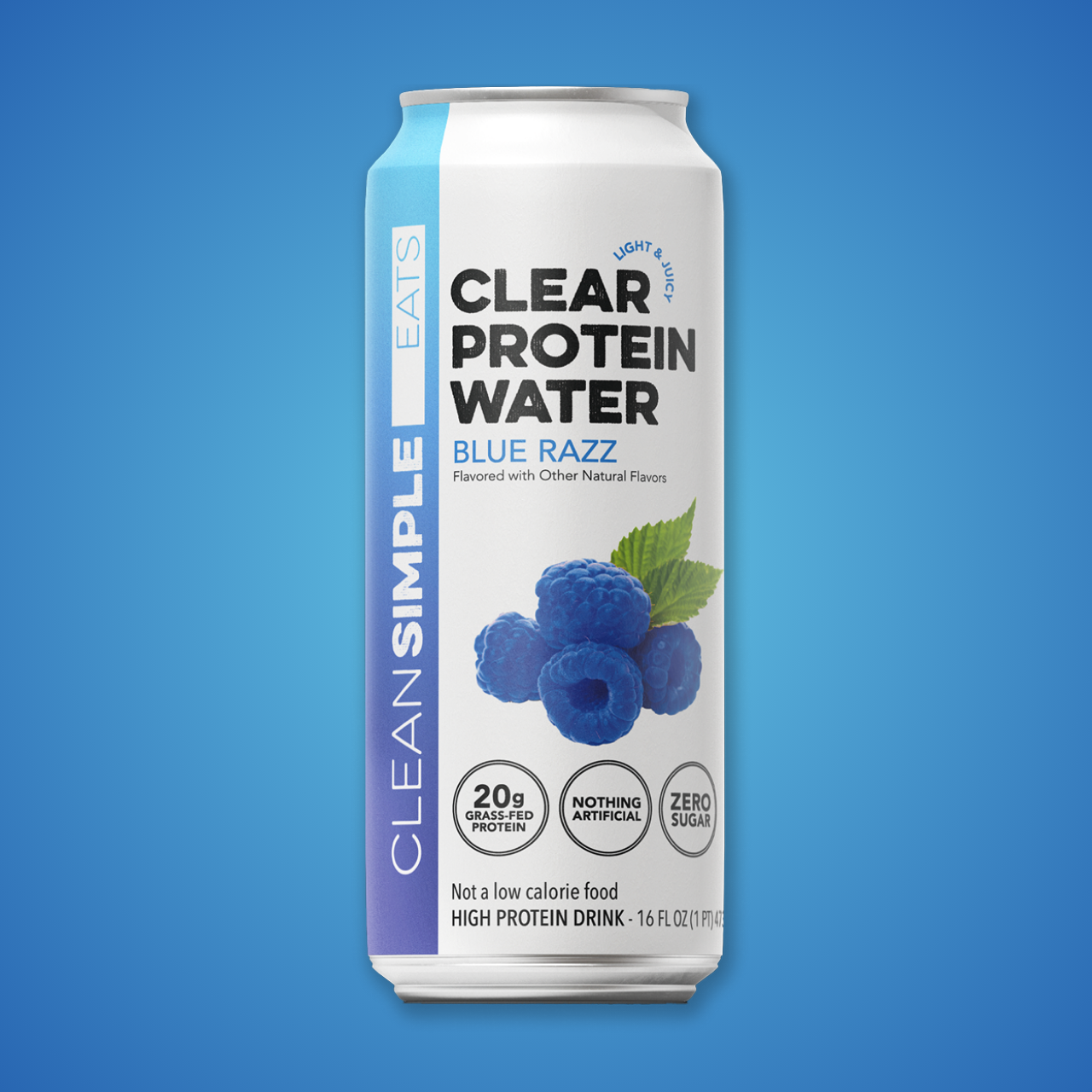 Clean Simple Eats Clear Protein Water: Blue Razz (12 Pack) - Image 2