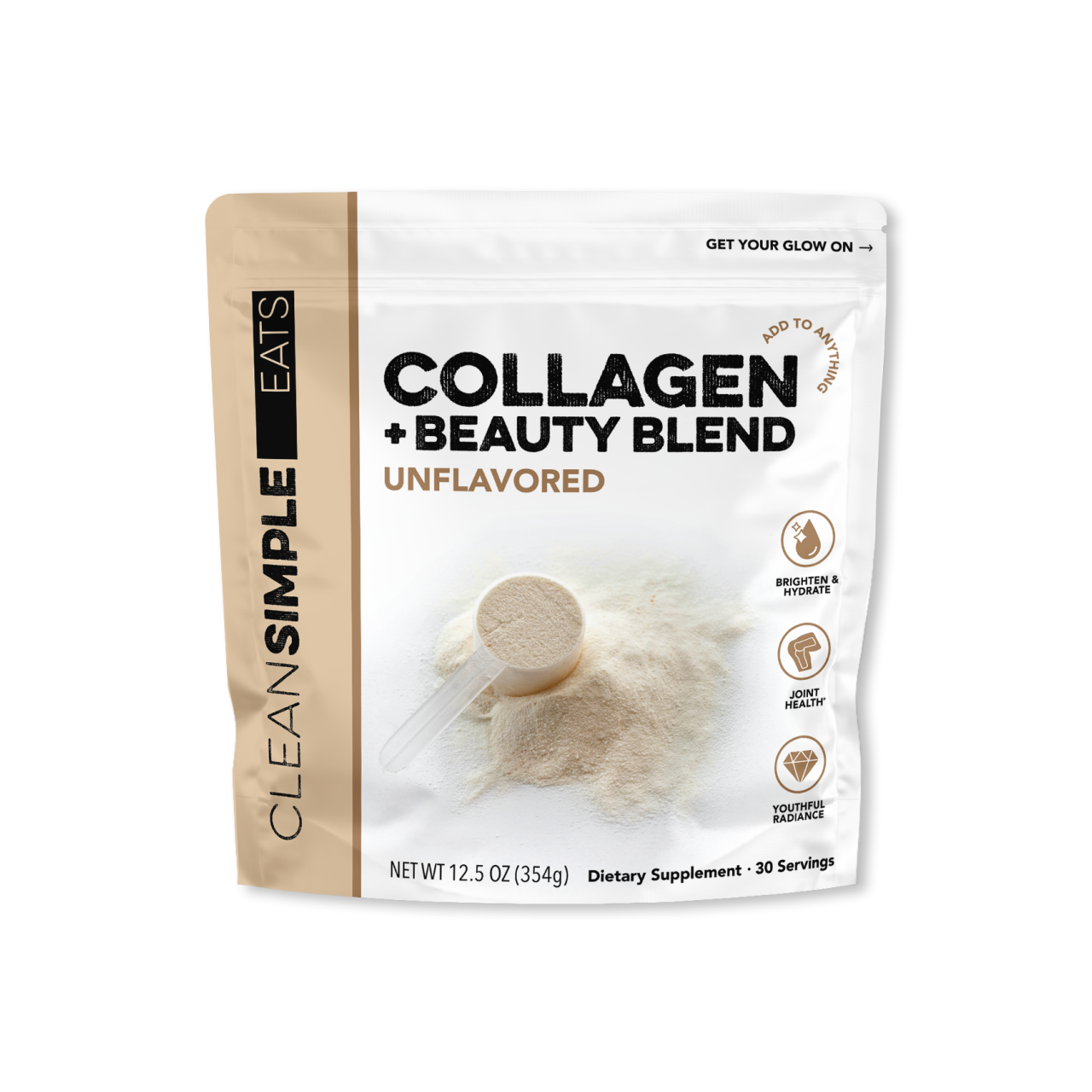 Clean Simple Eats Collagen + Beauty Blend: Unflavored (30 Servings)