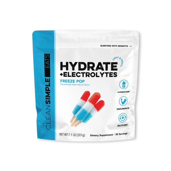 Clean Simple Eats Hydrate + Electrolytes: Freeze Pop (30 Serving Bag)