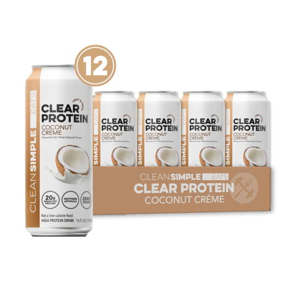 Clean Simple Eats Clear Protein: Coconut Créme (12 Pack)